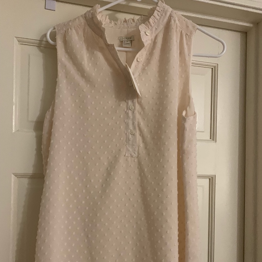 JCrew cream blouse